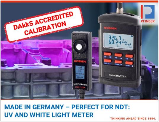 Aparato de medición combinado para UV/Lux - también con certificado de calibración DAkkS